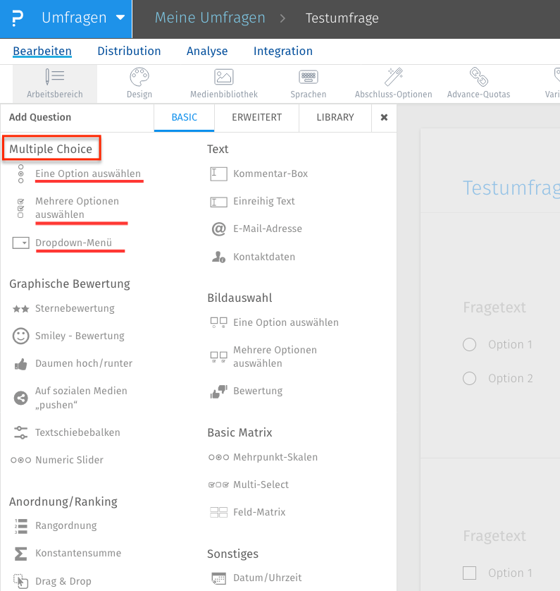 Survey Software Help Image
